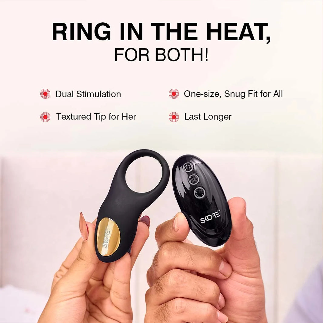 Skore Vibrating Ring | Availabe In SHIVER, VYBES and BUZZZ | Skore Condoms