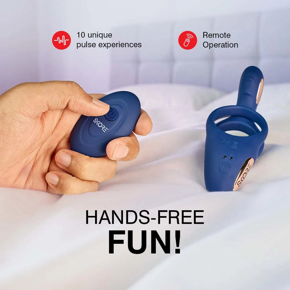 Skore Tremor | Dual Motor Ring + Ball Strap for Couples