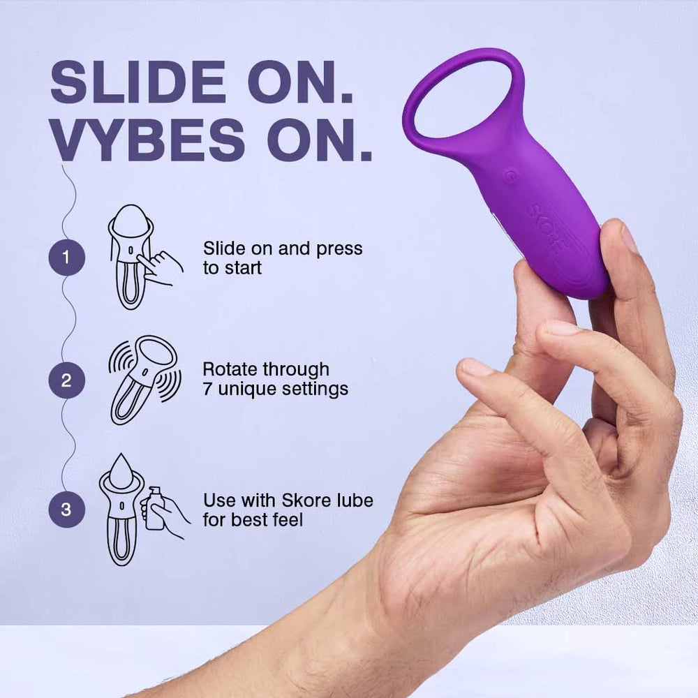 vibrate while ringing meaning in hindi plusOne Waterproof and Rechargeable Vibrating Ring : Target main image 0