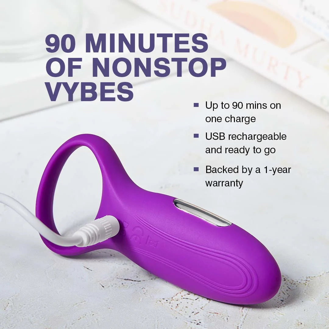 Skore Vybes - Waterproof Vibrating Ring for Men