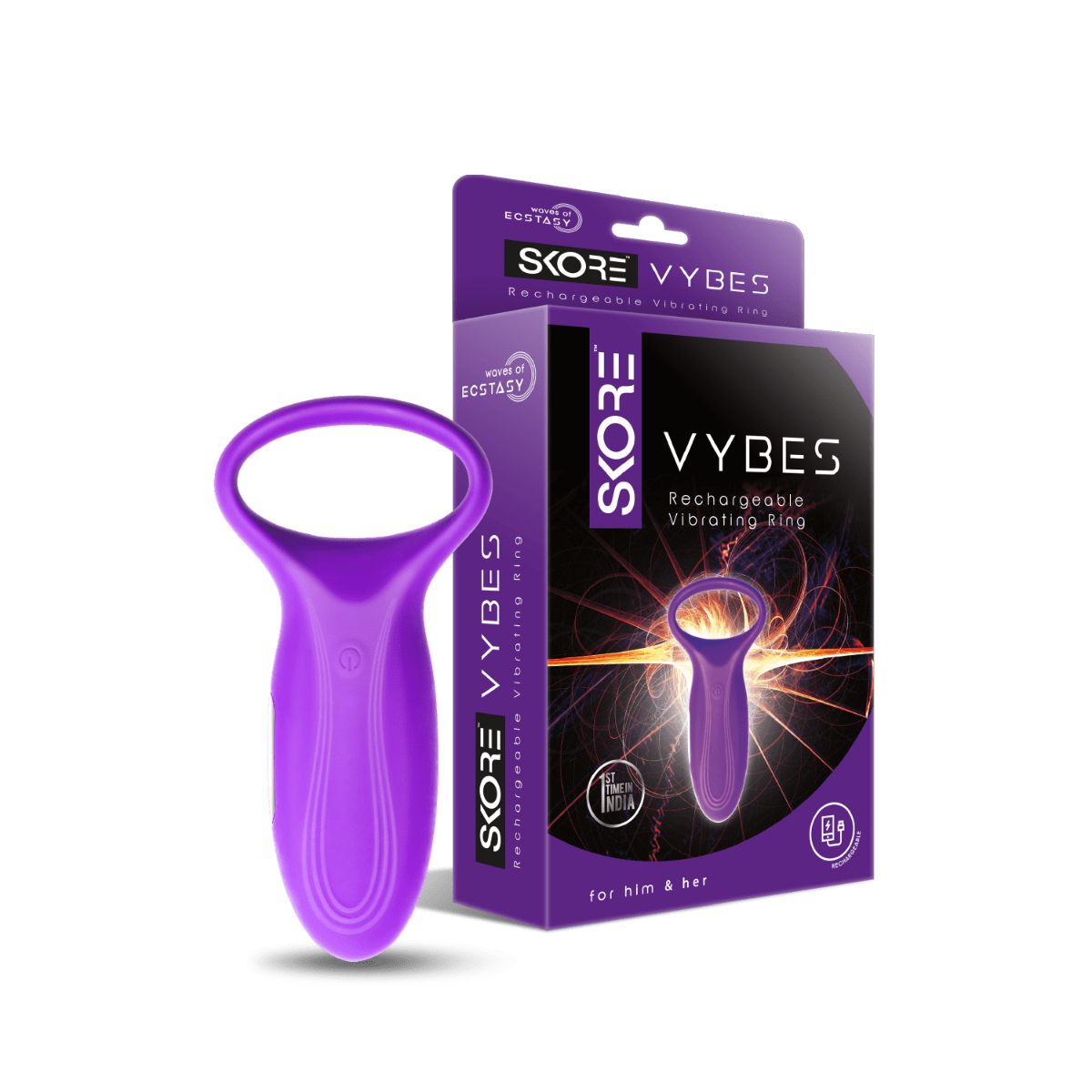 1200px x 1200px - Skore Vybes - Rechargeable Vibrating Ring For Him & Her | Skore Condoms